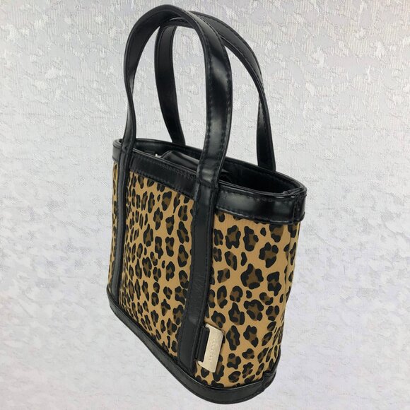 Rosetti Leopard and Black Multi-Pocket Small Purse with Pom-Pom Cat Keychain - Picture 8 of 12